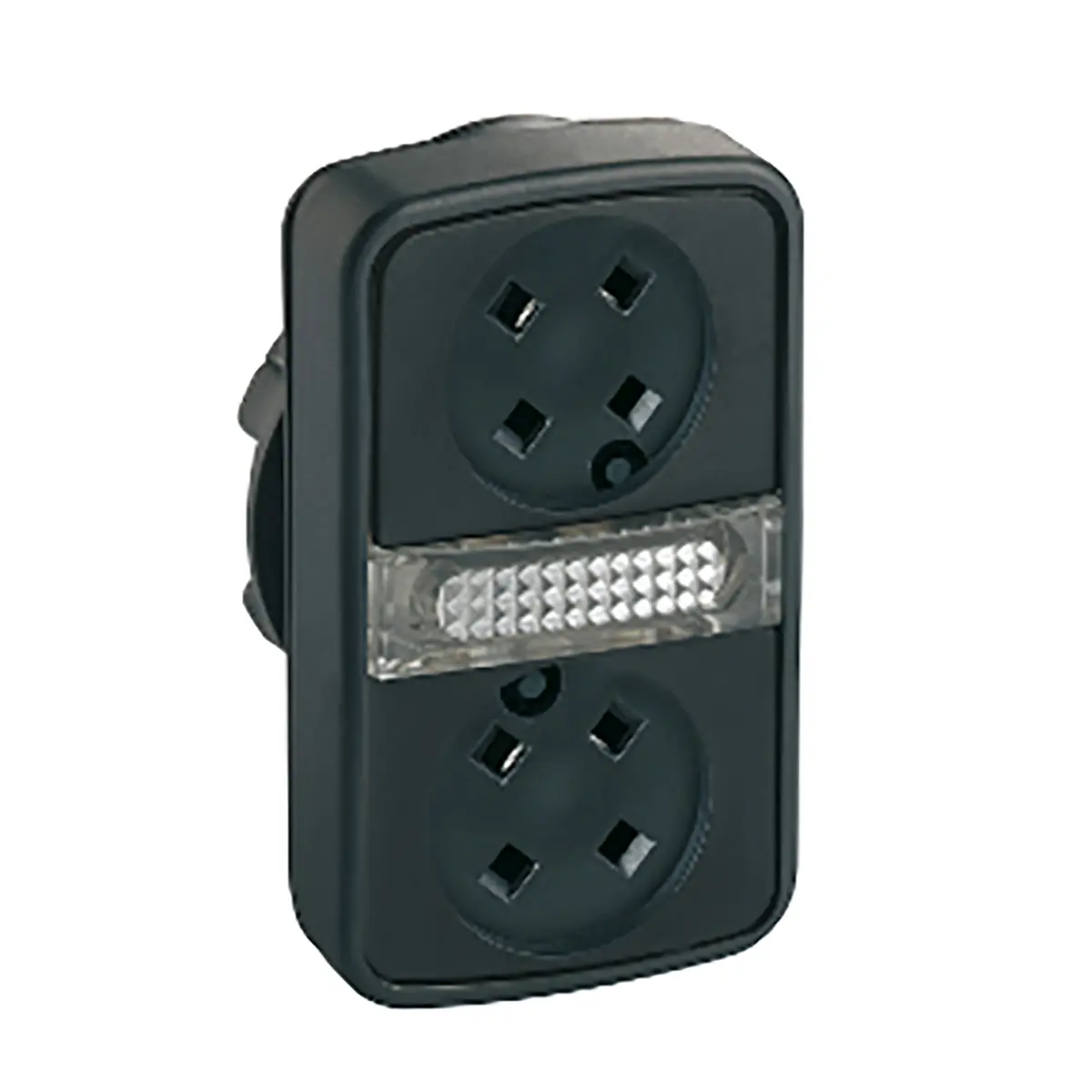 Produktfoto 1 von Schneider Electric Harmony XB5 Drucktastenkopf Ø 22 mm, Schwarz Tastend Rechteckig Rechteckig Kunststoff, IP66