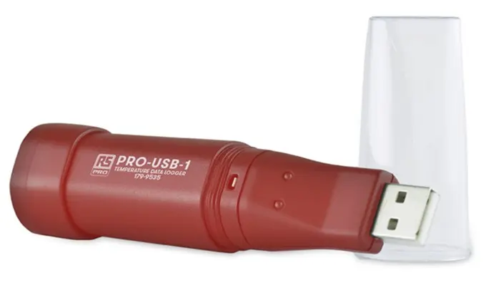 Produktfoto 1 von RS PRO Temperatur Datenlogger, -35°C → +80°C, Sensor