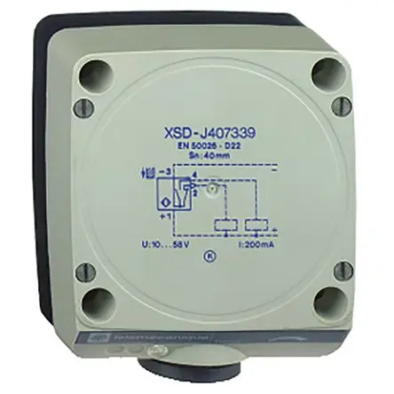 Produktfoto 1 von Telemecanique Sensors OsiSense XS Induktiver Näherungssensor, Kubisch PnP / 200mA 60 mm, IP67 48 V dc