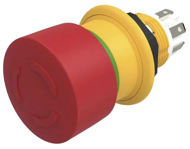 Produktfoto 1 von EAO 61 Compact Not-Aus-Drucktaster, Ø 16 mm, 2 Schließer, 1 Öffner, Rot IP40, IP69K, Drehfreigabe