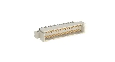 Produktfoto 1 von Fischer ERNIPRESS Klasse C2 DIN 41612 Stecker gewinkelt, 32-polig / 3-reihig, Raster 2.54 mm Raster Stecker