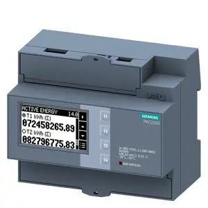 Produktfoto 1 von Siemens SENTRON PAC2200 Energiemessgerät LCD 90 mm x 107.8 mm Digital / 3-phasig 1 Ausg. 1 Eing. Impulsausgang