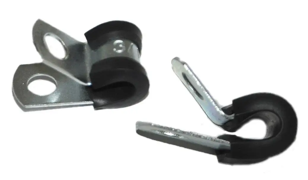 Produktfoto 1 von RS PRO Kabelhalter  zum Schrauben, Kabel-Ø 4.76mm Stahl Schwarz 12,7 mm