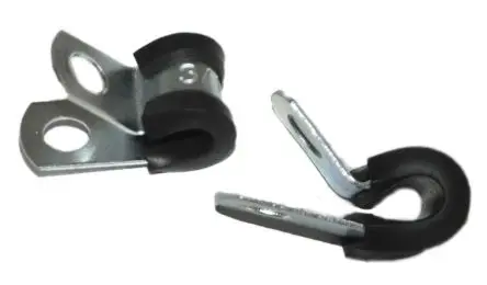 Produktfoto 1 von RS PRO Kabelhalter Schraubbefestigung, Kabel-Ø 4.76 mm Gummi, Stahl Schwarz 12.7mm