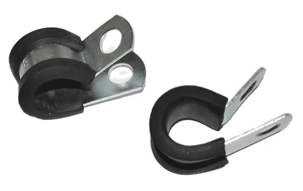 Produktfoto 1 von RS PRO Kabelhalter  zum Schrauben, Kabel-Ø 9.53mm Stahl Schwarz 12,7 mm