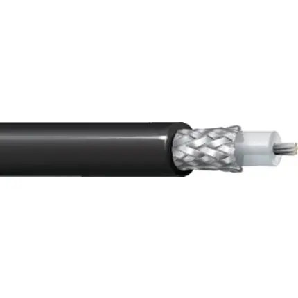 Produktfoto 1 von Belden 8259 RG58 Koaxialkabel, Verlegekabel, 50 Ω, 305 m, Aussen ø 4.9 mm Außen-ø , Schwarz