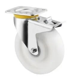 Produktfoto 1 von Tente Gebremst, schwenkbar Rolle, Rad ø 125 mm, 700 kg, Ges H. 164 mm, Rad B. 50 mm, Polyamid