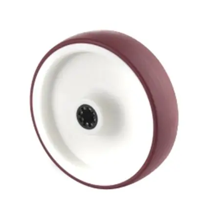 Produktfoto 1 von Tente Rollwagenrolle Rot, Mat. Polyurethan, 150 kg Ø 100 mm, B. 32 mm