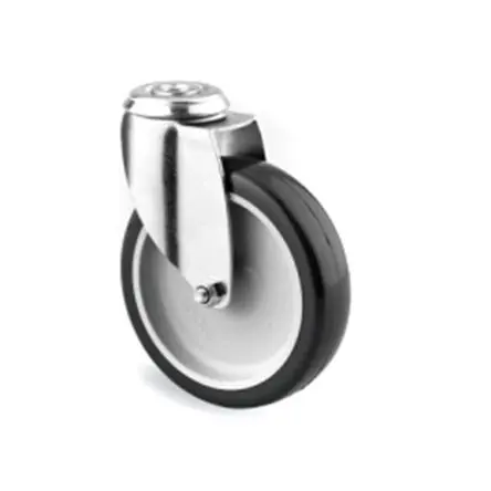 Produktfoto 1 von Tente Drehbar Rolle, Rad ø 75 mm, 60 kg, Ges H. 100 mm, Rad B. 25 mm, Polyurethan