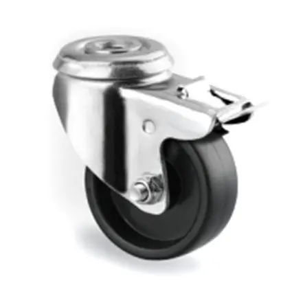 Produktfoto 1 von Tente Gebremst, schwenkbar Rolle, Rad ø 50 mm, 40 kg, Ges H. 70 mm, Rad B. 18 mm, Polypropylen