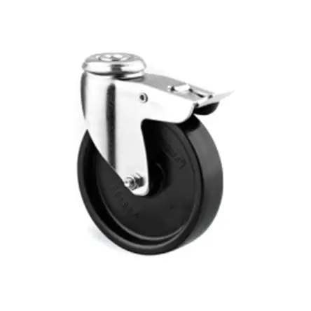 Produktfoto 1 von Tente Gebremst, schwenkbar Rolle, Rad ø 75 mm, 40 kg, Ges H. 100 mm, Rad B. 25 mm, Polypropylen