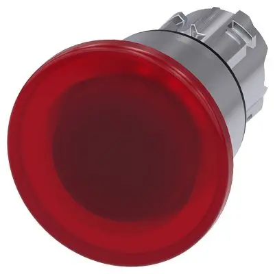 Produktfoto 1 von Siemens SIRIUS ACT Druckschalter Ø 22 mm, Rot Rastend Rund Rund Kunststoff, IP66
