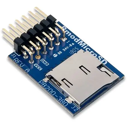 Produktfoto 1 von Digilent MicroSD-Kartensteckplatz, Zusatzplatine, Pmod MicroSD Speichern und Zugriff auf der Systemplatine