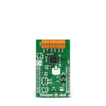 Produktfoto 1 von MikroElektronika TM2208 Entwicklungskit, Stepper 5 Click-Board Schrittmotortreiber, für 3D-Drucker, CNC-Plotten, Fräsen