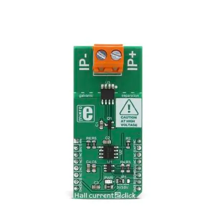 Produktfoto 1 von MikroElektronika ACS711 Entwicklungskit, Hall-Strom 2 Click-Board, für Audioanwendungen, Telekommunikationsanwendungen,