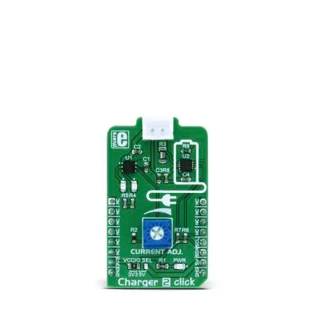 Produktfoto 1 von MikroElektronika STBC08, STC3100 Entwicklungskit, Ladegerät 2 Click-Board Akkuladegerät, für Optimales und zuverlässiges