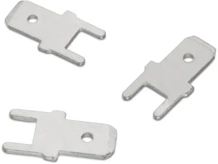 Produktfoto 1 von Wurth Elektronik WA-MTAB Flachsteckhülse, Silber, Unisoliert, 6.35 mm, Stecker