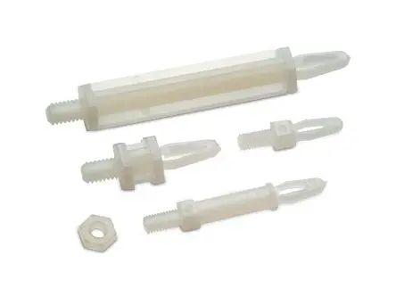 Produktfoto 1 von Wurth Elektronik Nylon 6.6 Leiterplatten Abstandshalter, Ø 3.1 mm x 4.8 mm, Gewinde M3 x 6.4 mm