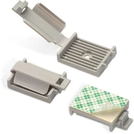 Produktfoto 1 von Wurth Elektronik WA-CHFCHAD Kabelklemme Klebend Polyamid Grau 25.4mm x 8.2 mm x 35 mm
