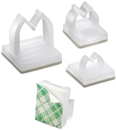 Produktfoto 1 von Wurth Elektronik WA-CHAD Kabelklemme Klebend Nylon 6.6 Natur 9.5mm x 5.7 mm x 9.5 mm