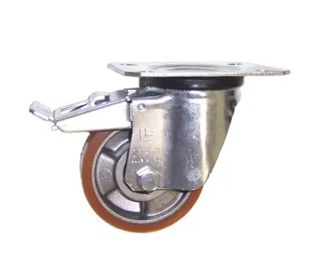 Produktfoto 1 von LAG Drehbar Rolle, Rad ø 80 mm, 120 kg, Ges H. 106 mm, Rad B. 20 mm