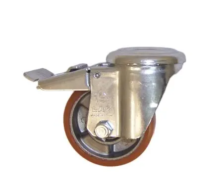 Produktfoto 1 von LAG Drehbar Rolle, Rad ø 80 mm, 120 kg, Ges H. 106 mm, Rad B. 20 mm