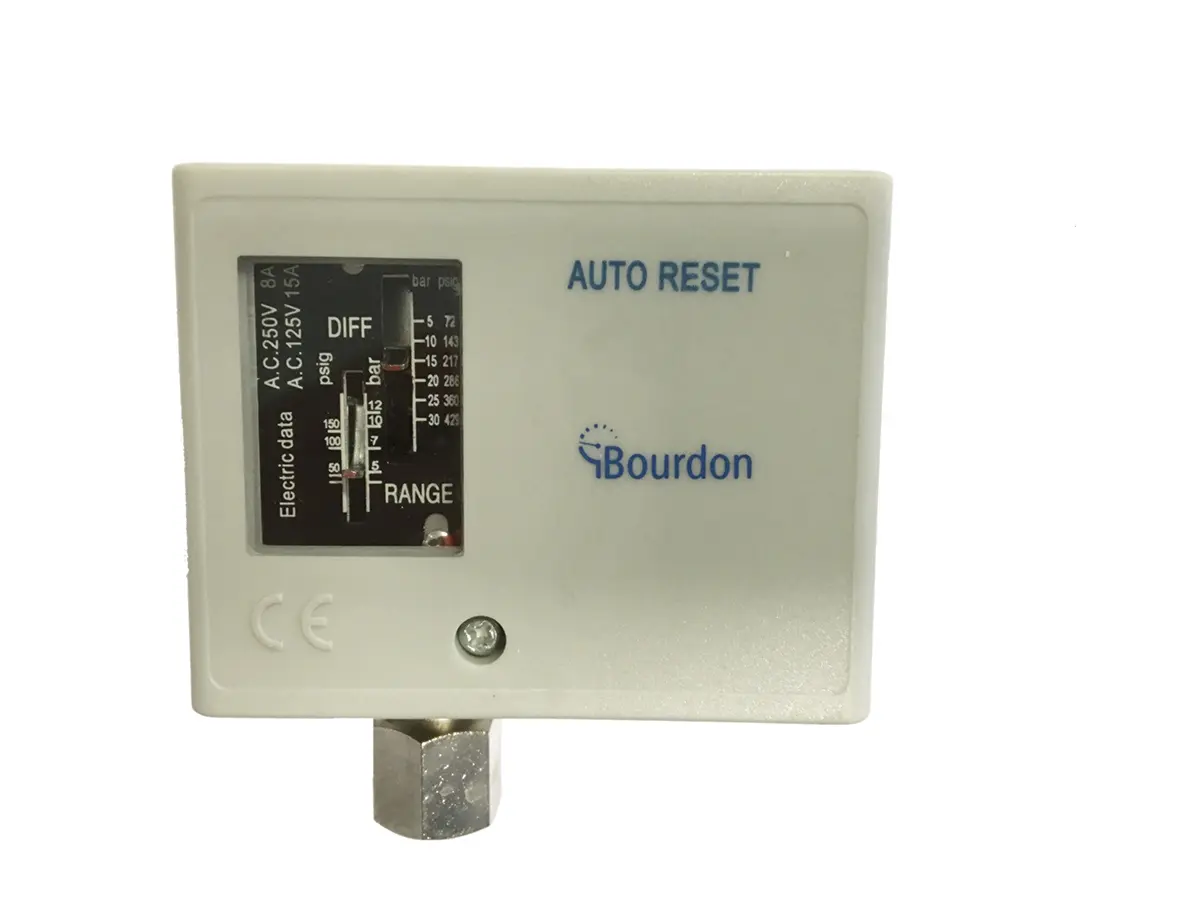Produktfoto 1 von Bourdon UT Differenzial Druckschalter, 220 V ac, 24 V dc, 0 bar → 3 bar