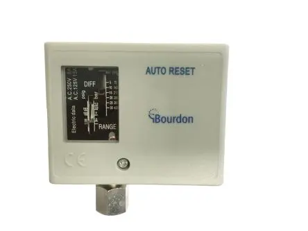Produktfoto 1 von Bourdon UT Differenzial Druckschalter, 220 V ac, 24V dc, 0 bar → 3 bar