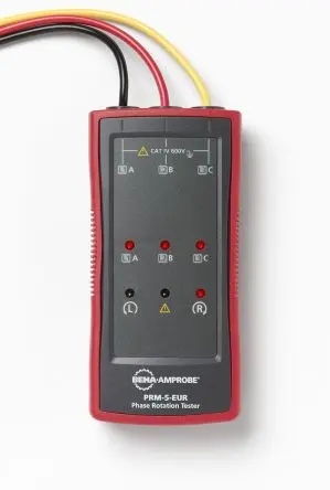 BEHA-Amprobe PRM-5-EUR, LED Drehfeldrichtungsanzeiger 16 Hz, 700V mit Messleitung
