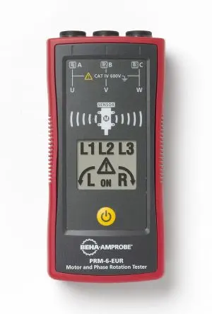 BEHA-Amprobe PRM-6-EUR, LCD Drehfeldrichtungsanzeiger 16 Hz, 700V mit Messleitung