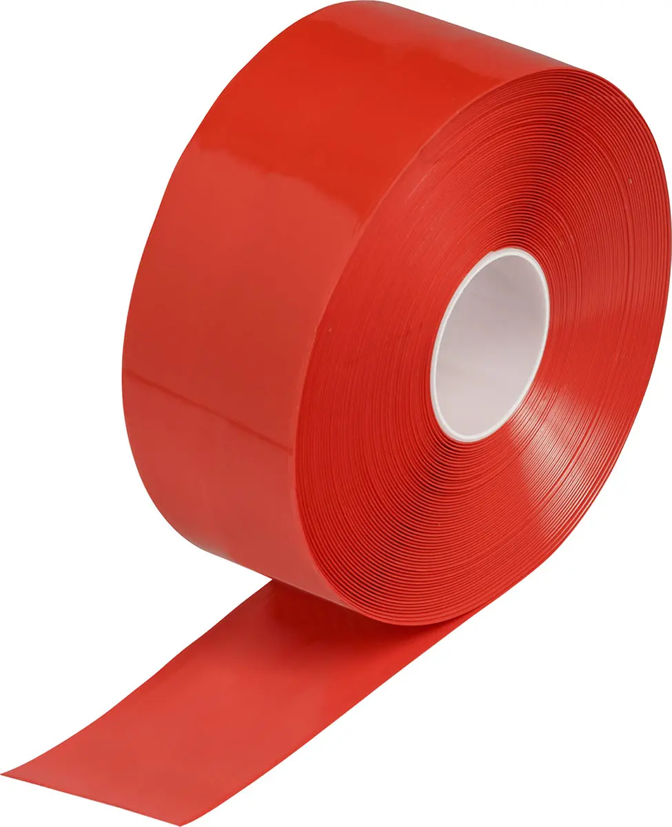 Produktfoto 1 von Brady Vinyl Markierungsband Rot Typ Markierungsband, Stärke 1.27 mm, 101.6 mm x 30.48 m