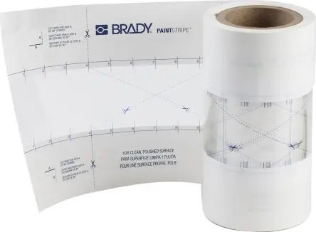 Produktfoto 1 von Brady Polypropylen Schablone Typ Markierungsband, Stärke 0.173 mm, 76.2mm x 30.5 m