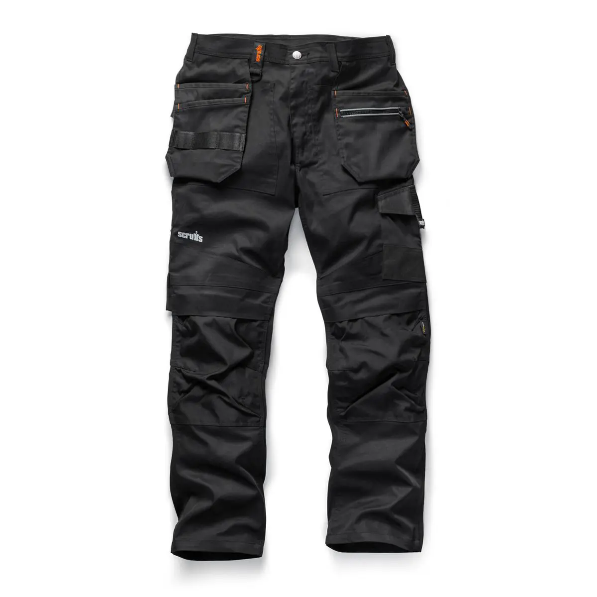 Produktfoto 1 von Scruffs Trade Flex Herren Arbeitshose, Baumwolle, Polyester Schwarz L, W40 in x 34in