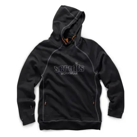 Scruffs Trade Herren Kapuzenpullover, Polyester, Baumwolle Schwarz Überziehen, Größe M, Größe 380 to 400 mm