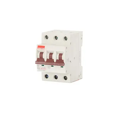 Produktfoto 1 von Contactum DDB Miniaturüberlastschalter Typ D, Pol 3-polig 32 A 415 V ac, Abschaltvermögen 10 kA Defender B Board