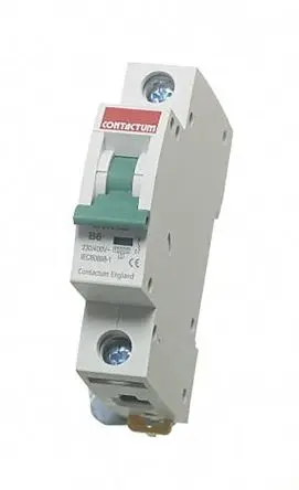 Produktfoto 1 von Contactum DDB125FI4 Miniaturüberlastschalter Typ B, Pol 1-polig 32A 250V ac, Abschaltvermögen 10 kA Defender