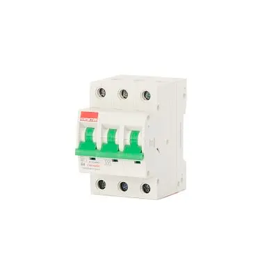 Produktfoto 1 von Contactum DDB Miniaturüberlastschalter Typ B, Pol 3-polig 6A 415V ac, Abschaltvermögen 10 kA Defender B Board