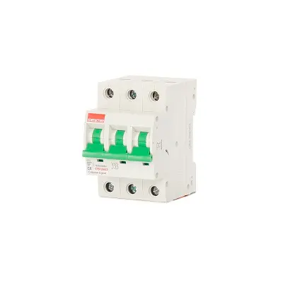 Produktfoto 1 von Contactum Miniaturüberlastschalter Typ C, Pol 3-polig 6 A 415 V ac, Abschaltvermögen 10 kA