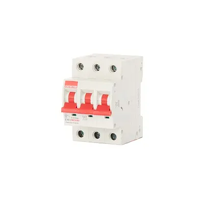 Produktfoto 1 von Contactum DDB Miniaturüberlastschalter Typ C, Pol 3-polig 10 A 415 V ac, Abschaltvermögen 10 kA