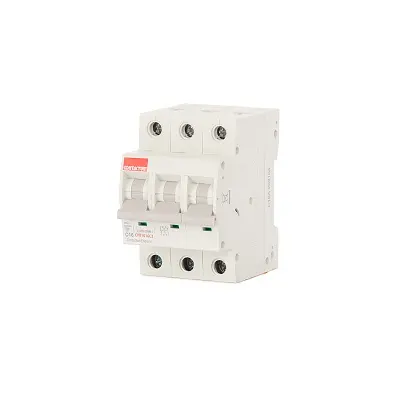 Produktfoto 1 von Contactum DDB Miniaturüberlastschalter Typ C, Pol 3-polig 16 A 415 V ac, Abschaltvermögen 10 kA Defender B Board