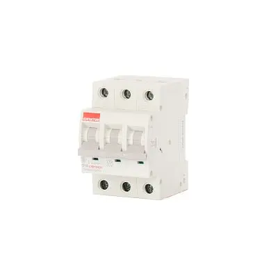 Produktfoto 1 von Contactum DDB Miniaturüberlastschalter Typ D, Pol 3-polig 16A 415V ac, Abschaltvermögen 10 kA Defender B Board
