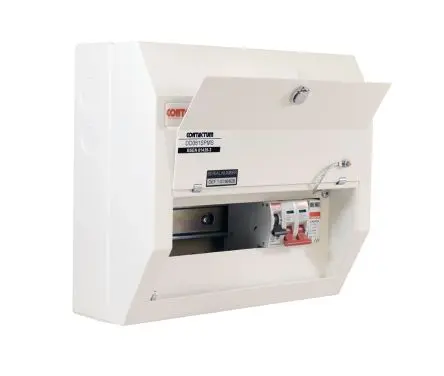Produktfoto 1 von Contactum Defender Verbrauchereinheit aus Stahl, 100A BS EN 61439-3 IP4X