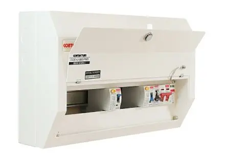 Produktfoto 1 von Contactum 10 Defender Verbrauchereinheit aus Stahl, 100A BS EN 61439-3