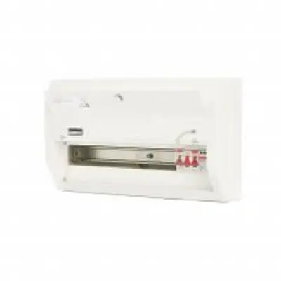 Produktfoto 1 von Contactum 16 Defender Verbrauchereinheit aus Stahl, 100A BS EN 61439-3
