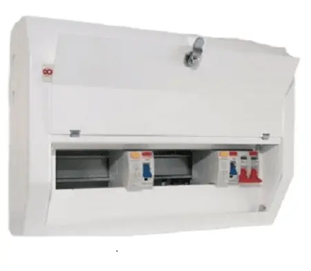 Produktfoto 1 von Contactum 6 Defender Verbrauchereinheit aus Stahl, 100 A BS EN 61439-3