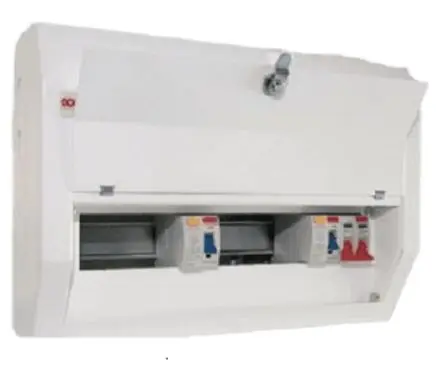 Produktfoto 1 von Contactum 6 Defender Verbrauchereinheit aus Stahl, 100A BS EN 61439-3