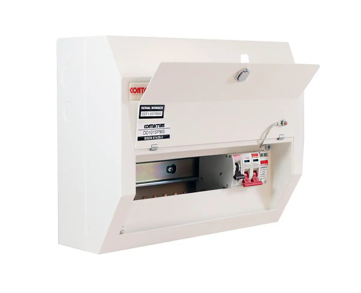 Produktfoto 1 von Contactum Defender Verteilerkasten aus Stahl, 10 x PLE, 100A