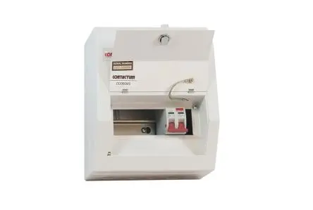 Produktfoto 1 von Contactum 6 Defender Verbrauchereinheit aus Stahl, 100A BS EN 61439-3 IP4X