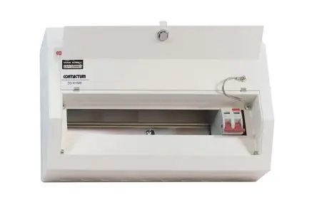 Produktfoto 1 von Contactum 16 Defender Verbrauchereinheit aus Stahl, 100A BS EN 61439-3 IP4X