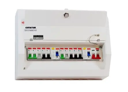 Produktfoto 1 von Contactum 10 Defender Verbrauchereinheit aus Stahl, 100A BS EN 61439-3